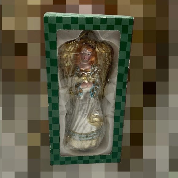 Mercury Glass 9.5 Inch Angel Ornament/Figurine Vintage  Mervyns NOS Collectible - Picture 7 of 15